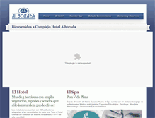 Tablet Screenshot of hotel-alborada.com.ar